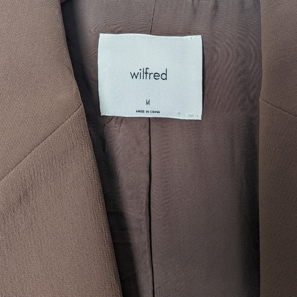 ❌SOLD❌WILFRED Sorrento Blazer Single  Breasted Caramelized Brown M Aritzia - Picture 9 of 10